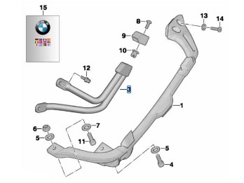 Kofferhalter links für R 1100 S