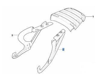 Abstützung Gepäckbrücke für R 1100/850 R