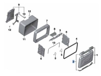 Stoßleiste unten Variokoffer und -Topcase für GS-Modelle