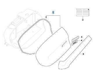Deckel für Seitenkoffer links 