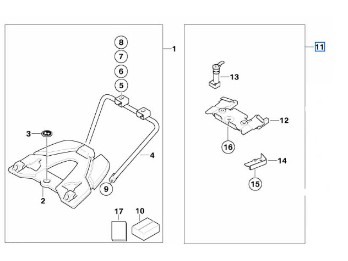 Satz Topcaseträger für R 1200 GS