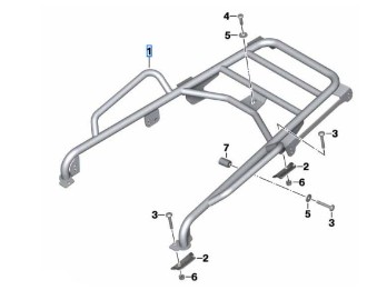 Gepäckbrücke für R 1200 GSA