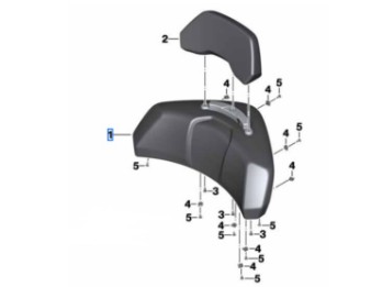 Rückenlehne Unterteil für K1600 GT/GTL