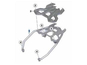 Topcasehalter Gepäckbrücke