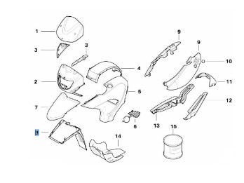 Vorderradabdeckung unten für F/G 650 GS