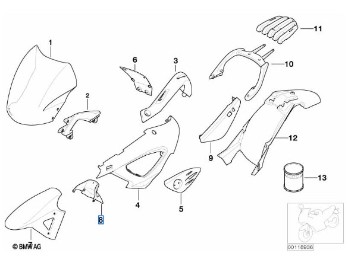 Vorderradkotflügel hinten für F 650 CS