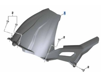 Hinterradabdeckung für S/M 1000 XR