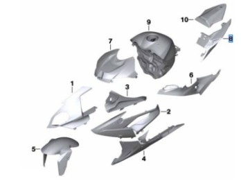 Heckteil hinten rechts für S1000 R/RR