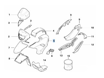 Seitenverkleidung links für F/G 650 GS
