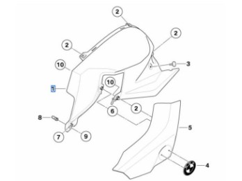 Seitenverkleidung für F 800 R