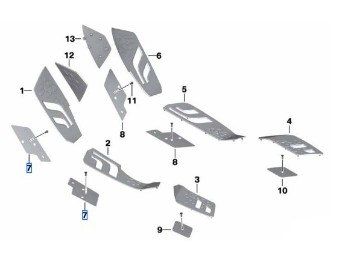 Trittbrett Einsatz links für C 650 GT
