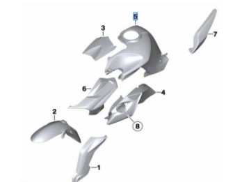 Tankverkleidung links für K 1300 R