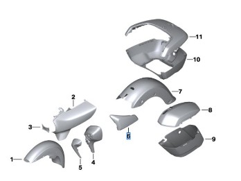 Batterieabdeckung rechts für R 18