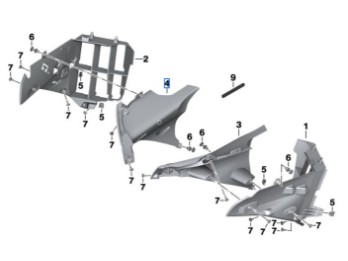 Zuluftführung rechts für R 1200/1250 RT