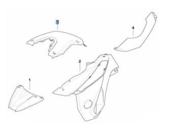 Tankabdeckung für F 800 GS