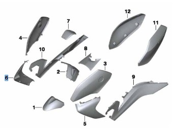 Seitenverkleidung vorne rechts für C 650 GT