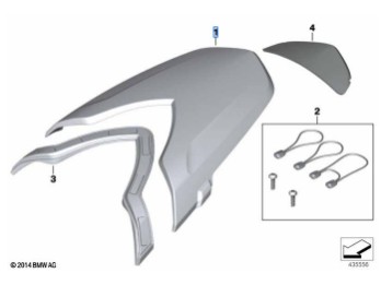 Abdeckung Soziussitz für F 800 R