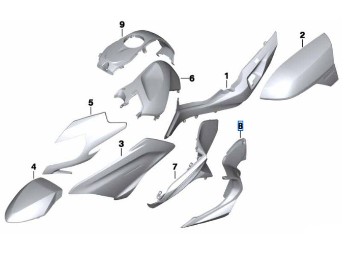 Motorspoiler links für R 1200 RT