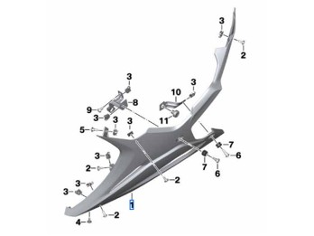 Motorspoiler rechts für S/M 1000 RR