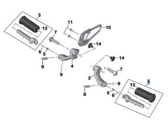 Fußraste hinten links für R 18