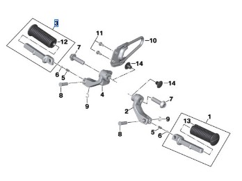 Fußraste hinten rechts für R 18