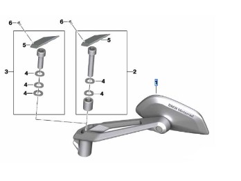 Spiegel links für R 1250 R/GS/A