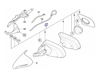 Rückspiegel links für K 1200 LT