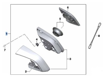 Rückspiegel links für R 1200/900 RT