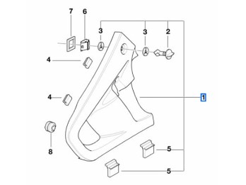 Abdeckblende schwarz für R 1100/1150 RT