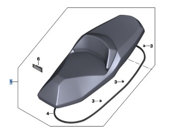 Sitzbank schwarz für C 400 GT