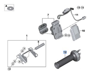 Griff links mit Multicontroller für R 12