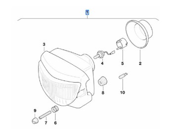 Scheinwerfer für F/G 650 GS