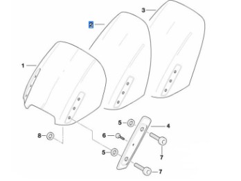 Windschild für R 1150 RT