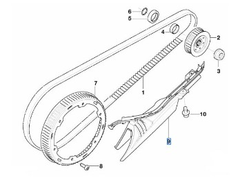 Abdeckung Riementrieb für F 650 CS