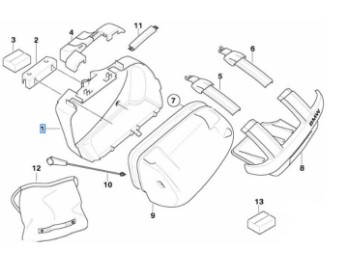 Kofferboden rechts für K 1200/1300 S/R