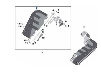 Trittbrett vorne rechts für K 1600 Bagger