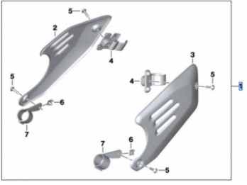 Satz Abdeckung für Ansauggeräuschdämpfer für R nineT