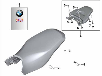 Ralley-Sitzbank mit Gepäckplatte für R 1250 GS