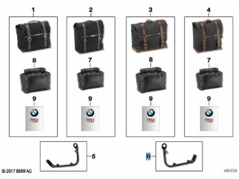 Halter Seitentasche links für R nineT
