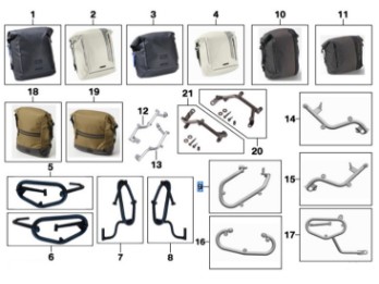 Halter Seitentasche rechts für CE 04