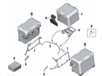 Aluminiumkoffer rechts für GS-Modelle