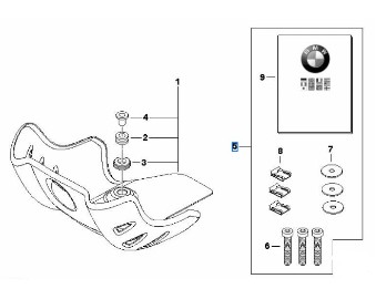 Anbausatz für Motorschutzbügel für G 650 GS