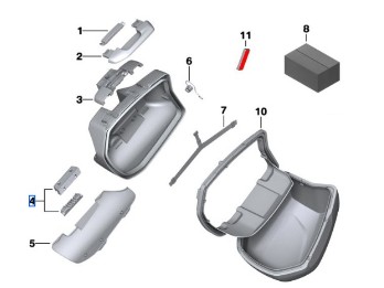 Hakenleiste Tourenkoffer rechts für F 900 XR