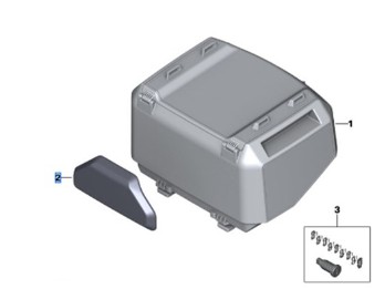 Satz Rückenpolster Topcase für R 1300 GS