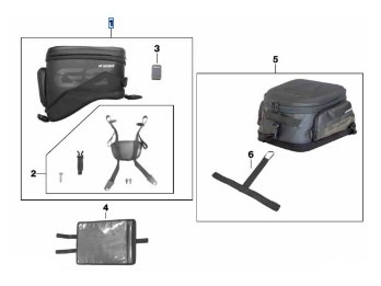 Tankrucksack klein für R 1250 GS