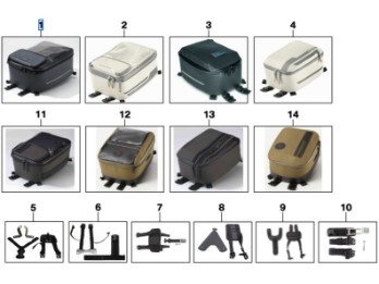 Tankrucksack groß, Black Collection