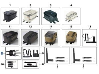 Anbindung Tankrucksack für R 1200/1250 GS/A