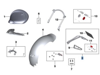 Seitlicher Kennzeichenhalter für R 18