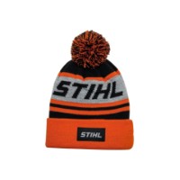 Mütze KIDS POMPON 24 Orange/Schwarz