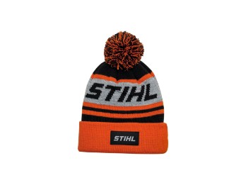 Mütze KIDS POMPON 24 Orange/Schwarz